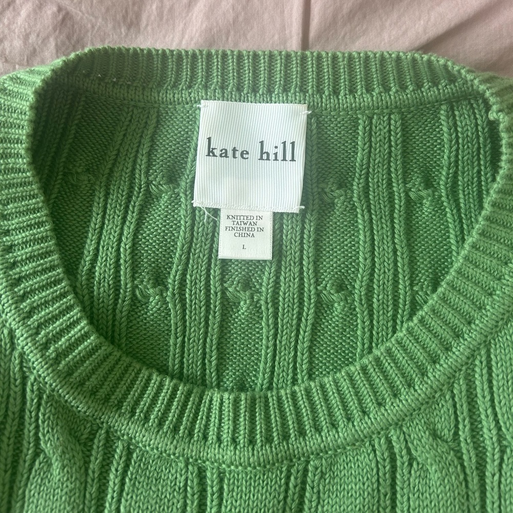 Kate Hill Short Sleeve Cable Sweater - Picture 4 of 5